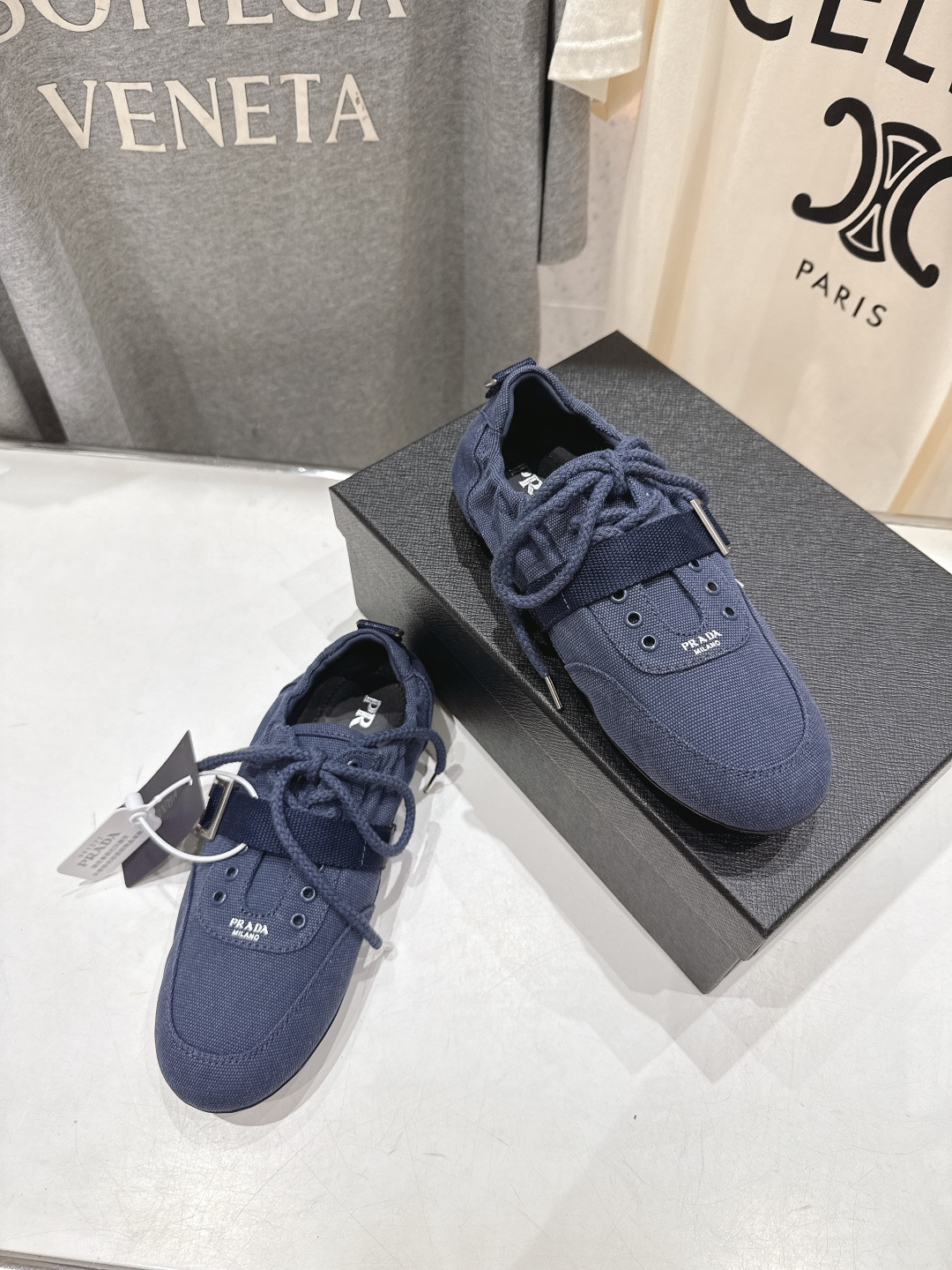 高版本出厂 Prada*普拉达P家26ssF029～new新款系带休闲鞋德训鞋，低调奢华懒人鞋，富人的不