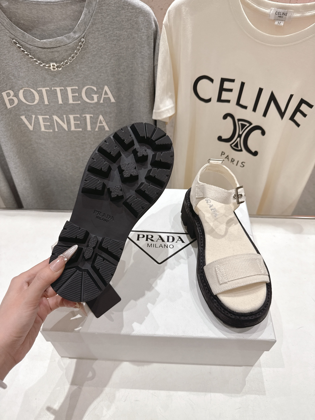 高版本出厂 Prada/普拉达F029 2026ss夏季新款复古风沙滩厚底凉鞋这个鞋型真的属于经典不会过