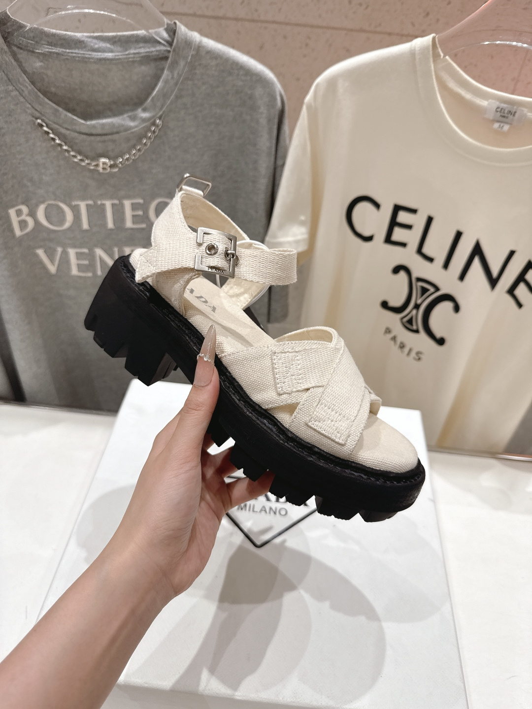 高版本出厂 Prada/普拉达F029 2026ss夏季新款复古风沙滩厚底凉鞋这个鞋型真的属于经典不会过