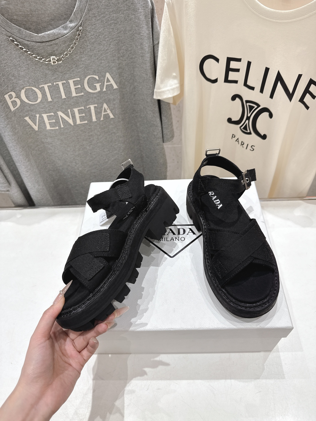 高版本出厂 Prada/普拉达F029 2026ss夏季新款复古风沙滩厚底凉鞋这个鞋型真的属于经典不会过