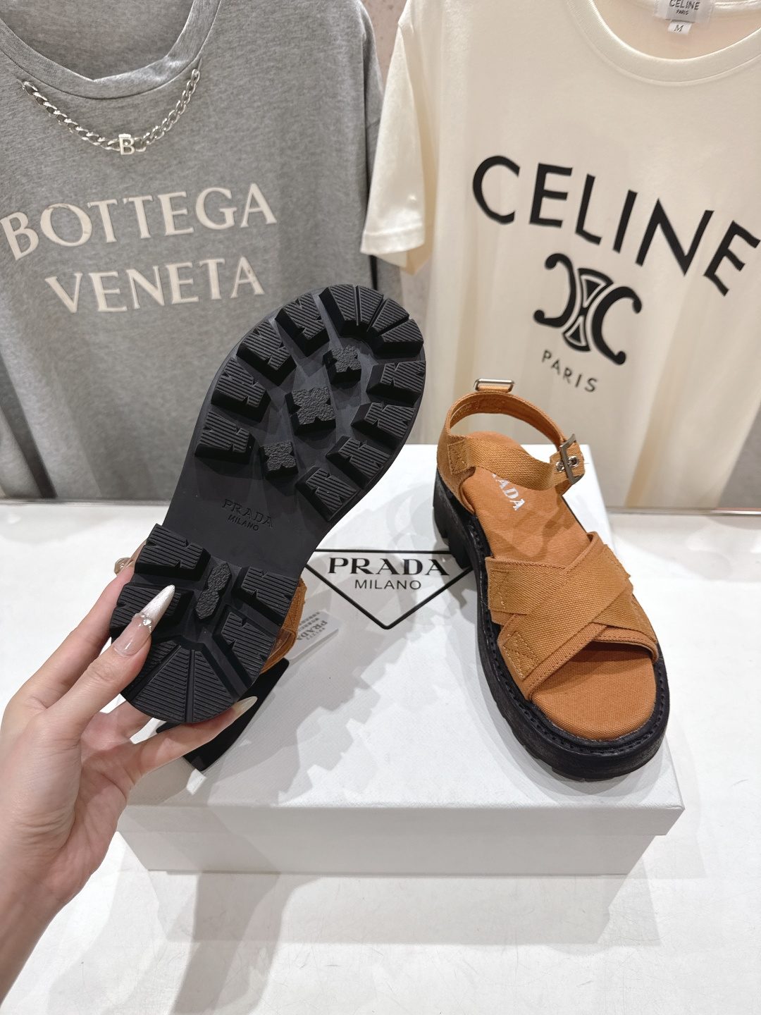 高版本出厂 Prada/普拉达F029 2026ss夏季新款复古风沙滩厚底凉鞋这个鞋型真的属于经典不会过