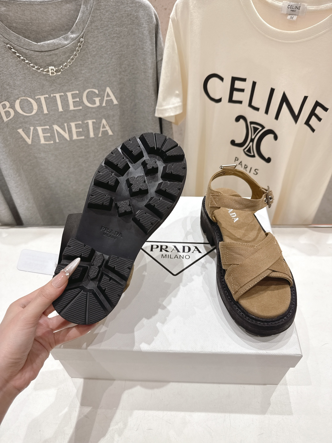 高版本出厂 Prada/普拉达F029 2026ss夏季新款复古风沙滩厚底凉鞋这个鞋型真的属于经典不会过