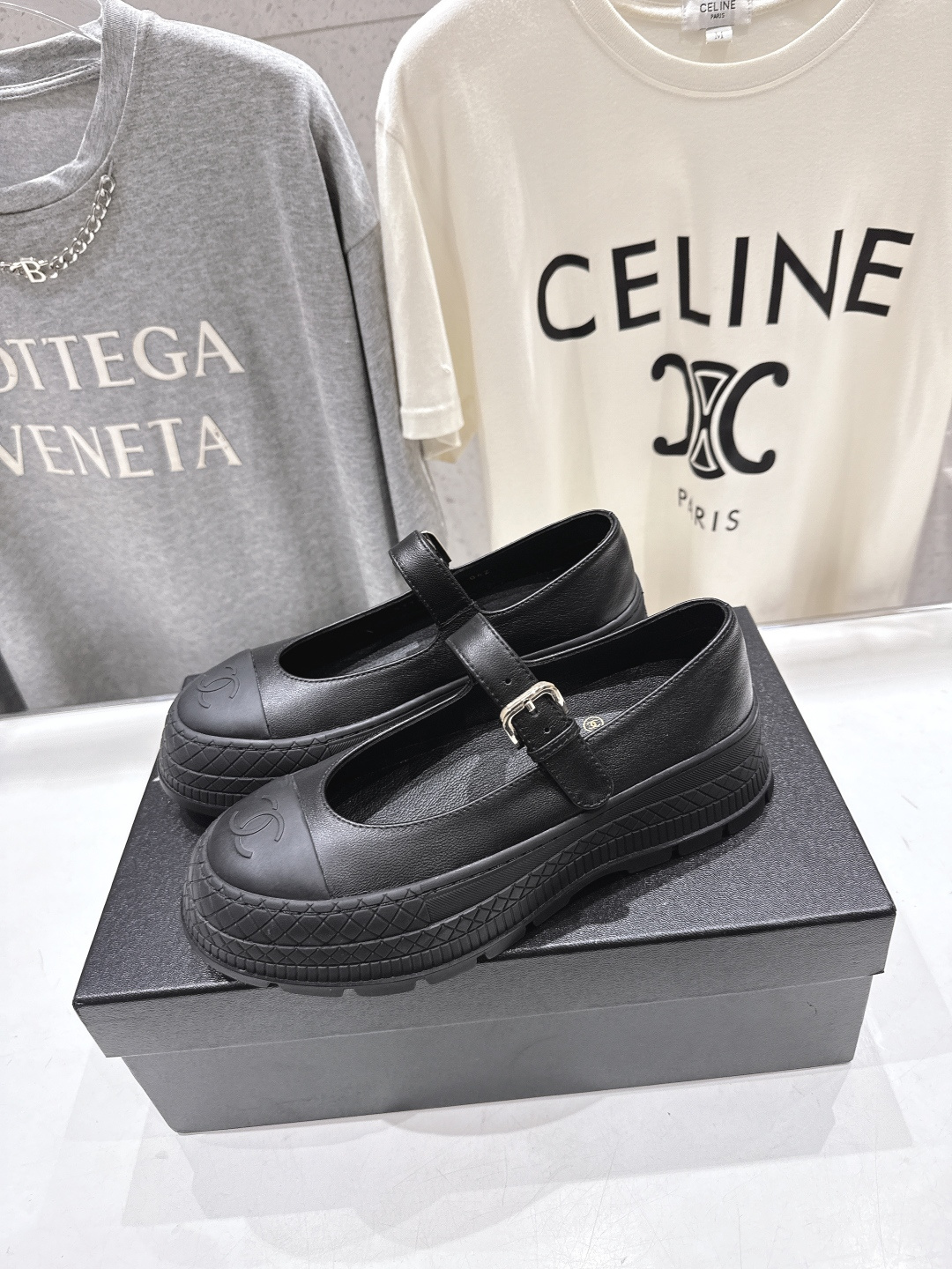 高版本出厂 CHANEL*香奈儿F022-小香2026ss春夏🆕新款圆头厚底玛丽珍单鞋鞋楦精美，米兰走秀