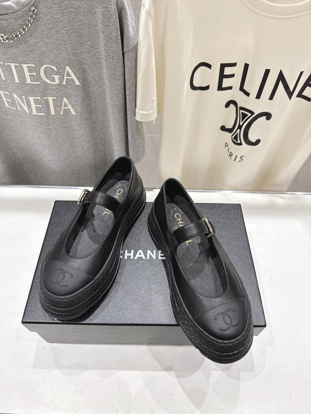 高版本出厂 CHANEL*香奈儿F022-小香2026ss春夏🆕新款圆头厚底玛丽珍单鞋鞋楦精美，米兰走秀