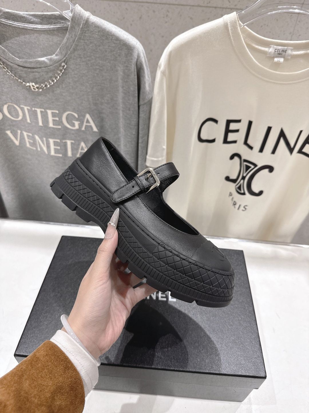 高版本出厂 CHANEL*香奈儿F022-小香2026ss春夏🆕新款圆头厚底玛丽珍单鞋鞋楦精美，米兰走秀