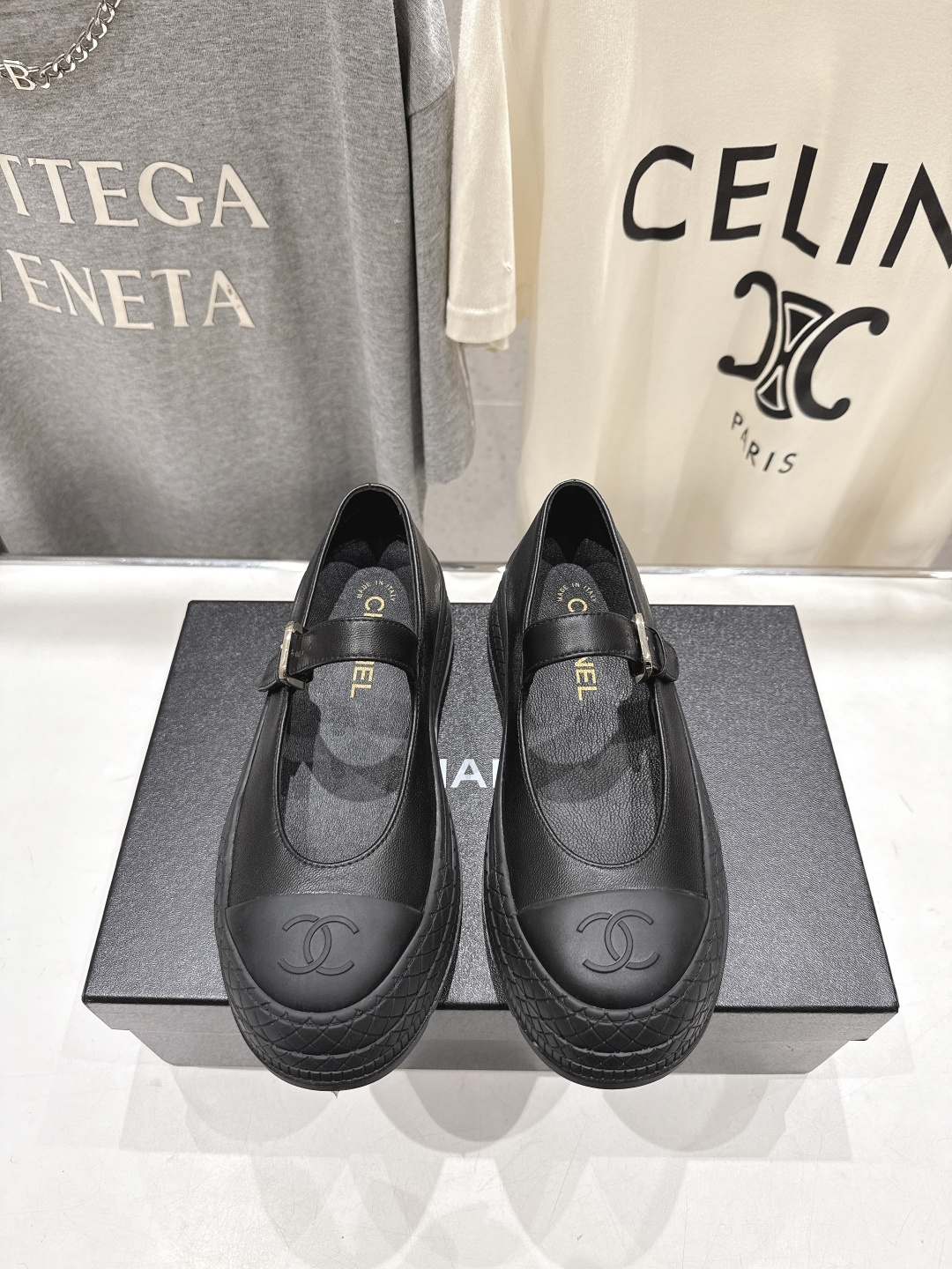 高版本出厂 CHANEL*香奈儿F022-小香2026ss春夏🆕新款圆头厚底玛丽珍单鞋鞋楦精美，米兰走秀