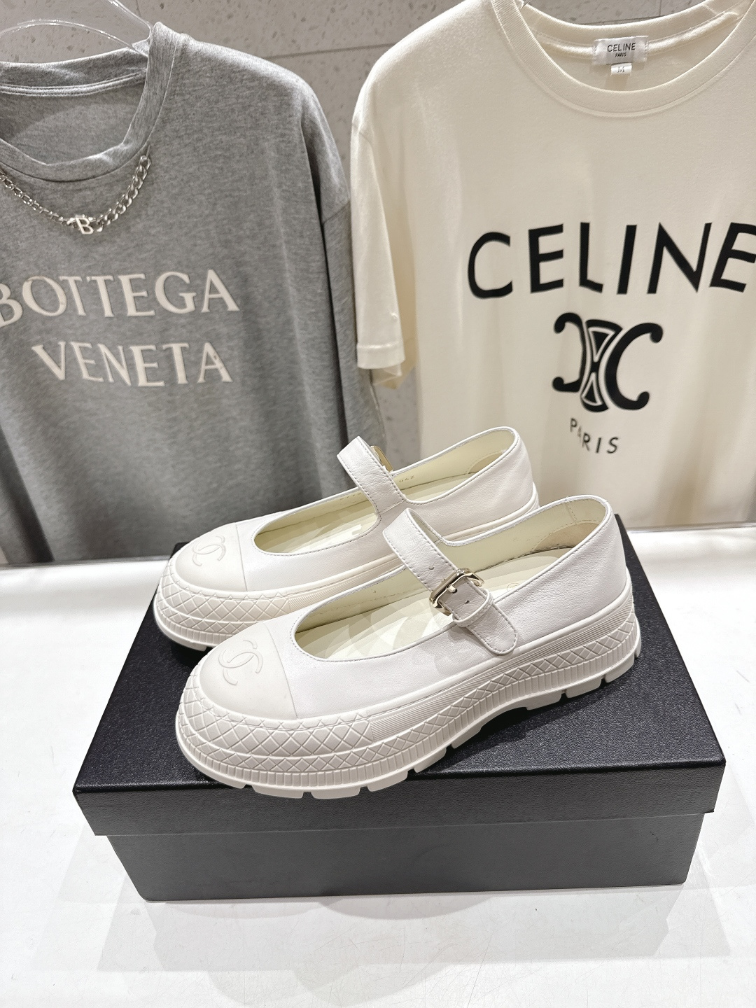 高版本出厂 CHANEL*香奈儿F022-小香2026ss春夏🆕新款圆头厚底玛丽珍单鞋鞋楦精美，米兰走秀