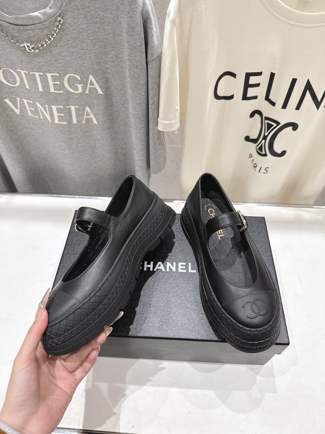 高版本出厂 CHANEL*香奈儿F022-小香2026ss春夏🆕新款圆头厚底玛丽珍单鞋鞋楦精美，米兰走秀