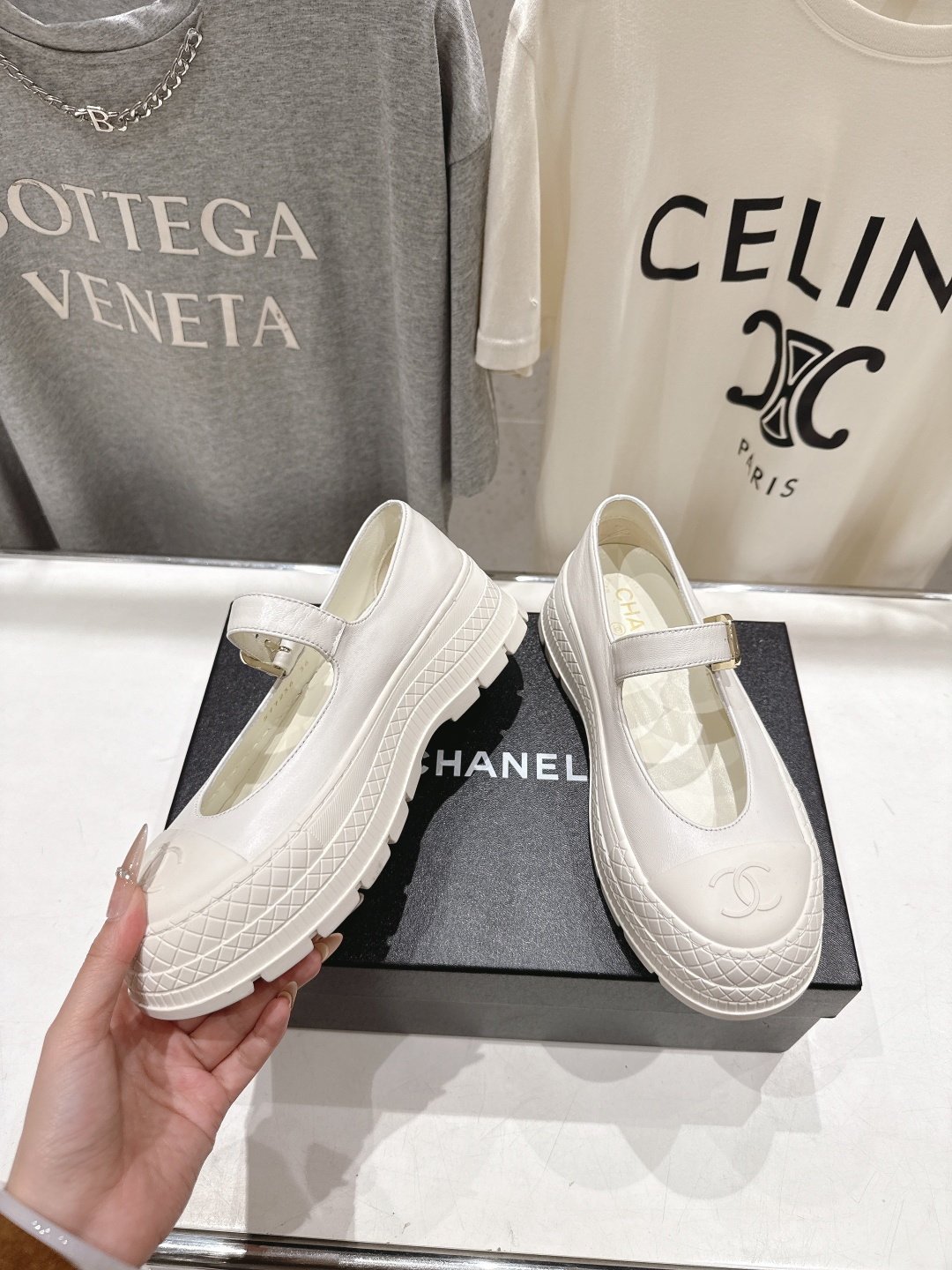 高版本出厂 CHANEL*香奈儿F022-小香2026ss春夏🆕新款圆头厚底玛丽珍单鞋鞋楦精美，米兰走秀