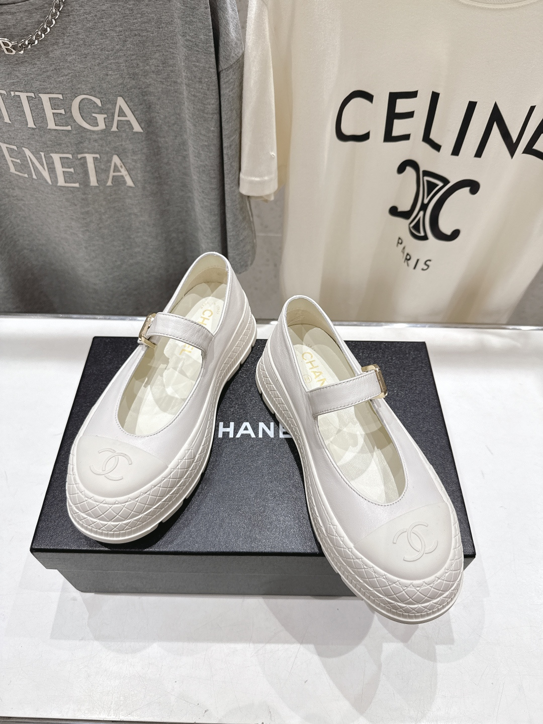 高版本出厂 CHANEL*香奈儿F022-小香2026ss春夏🆕新款圆头厚底玛丽珍单鞋鞋楦精美，米兰走秀