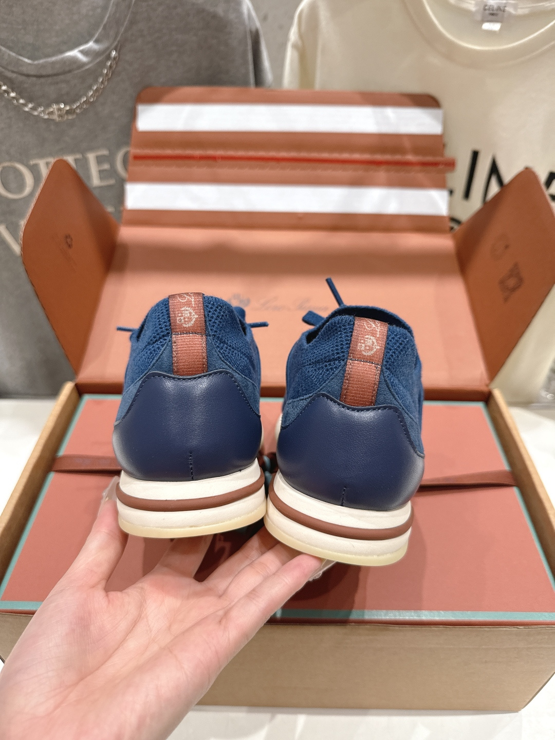 高版本出厂 Loro Piana* 诺悠翩雅LP F063 Walk Wish 新款飞织面休闲运动鞋 顶