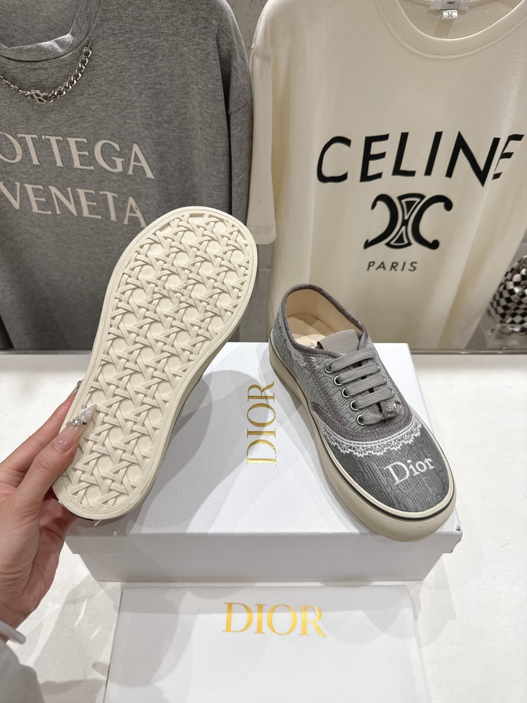 高版本出厂 Dior/迪奥D家F019 2026ss新款系带时尚刺绣休闲鞋原版购入开发做货，精心制作。鞋