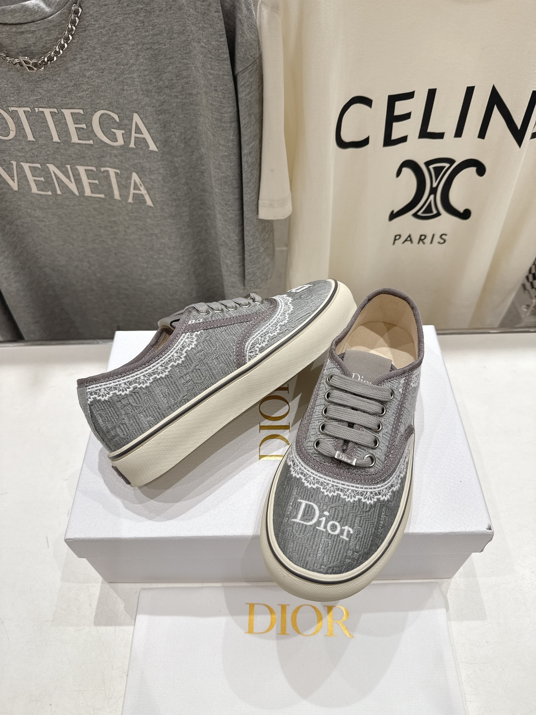 高版本出厂 Dior/迪奥D家F019 2026ss新款系带时尚刺绣休闲鞋原版购入开发做货，精心制作。鞋