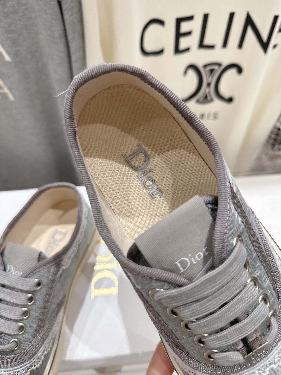 高版本出厂 Dior/迪奥D家F019 2026ss新款系带时尚刺绣休闲鞋原版购入开发做货，精心制作。鞋