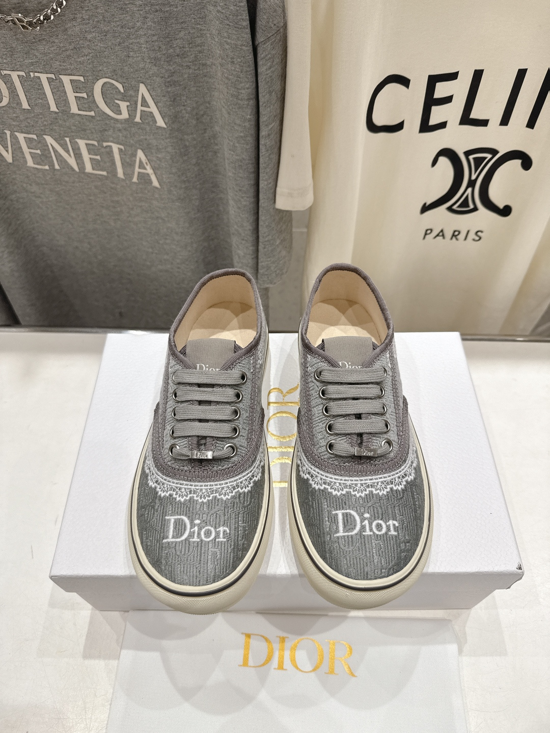 高版本出厂 Dior/迪奥D家F019 2026ss新款系带时尚刺绣休闲鞋原版购入开发做货，精心制作。鞋