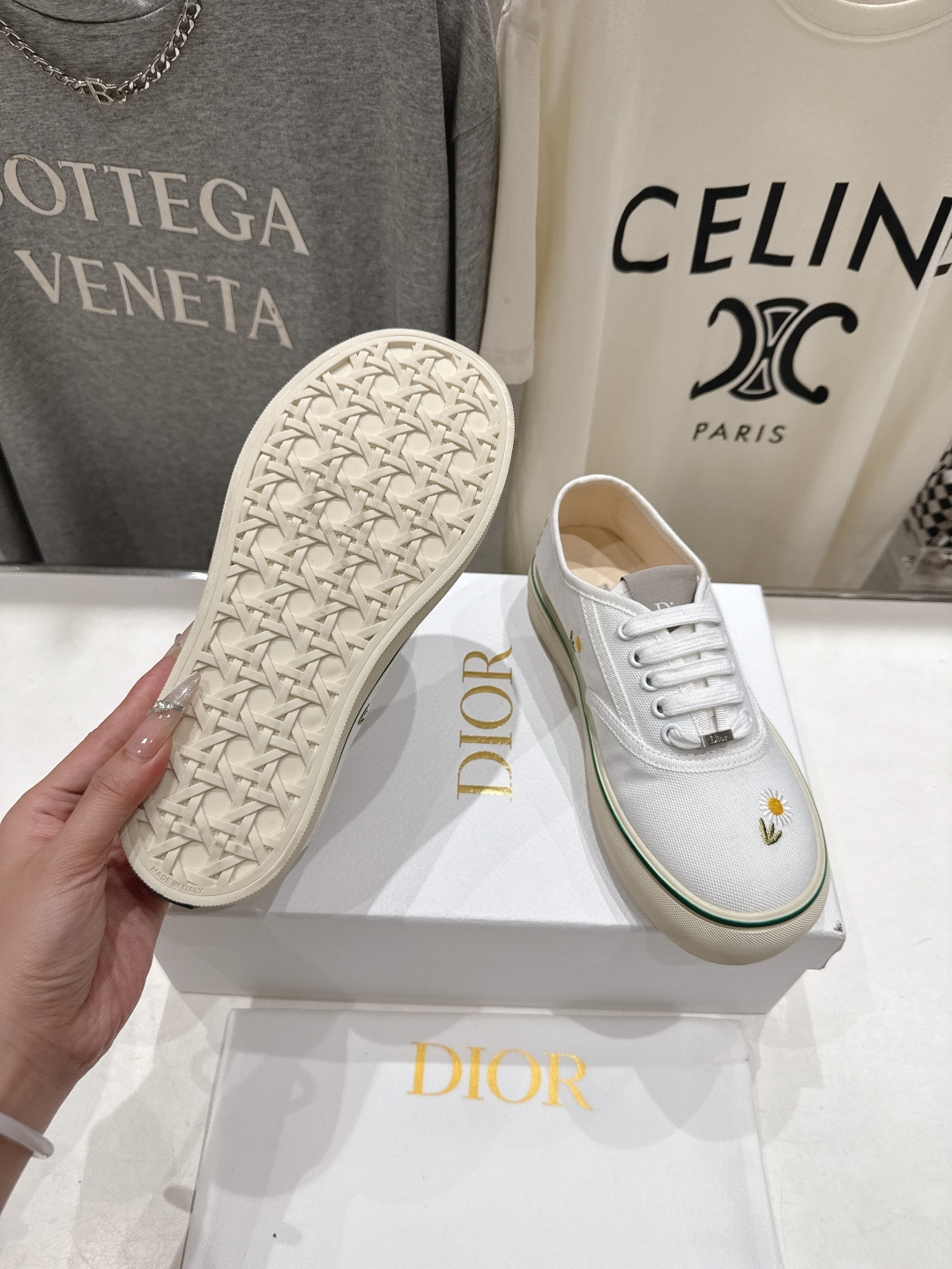 高版本出厂 Dior/迪奥D家F019 2026ss新款系带时尚刺绣休闲鞋原版购入开发做货，精心制作。鞋