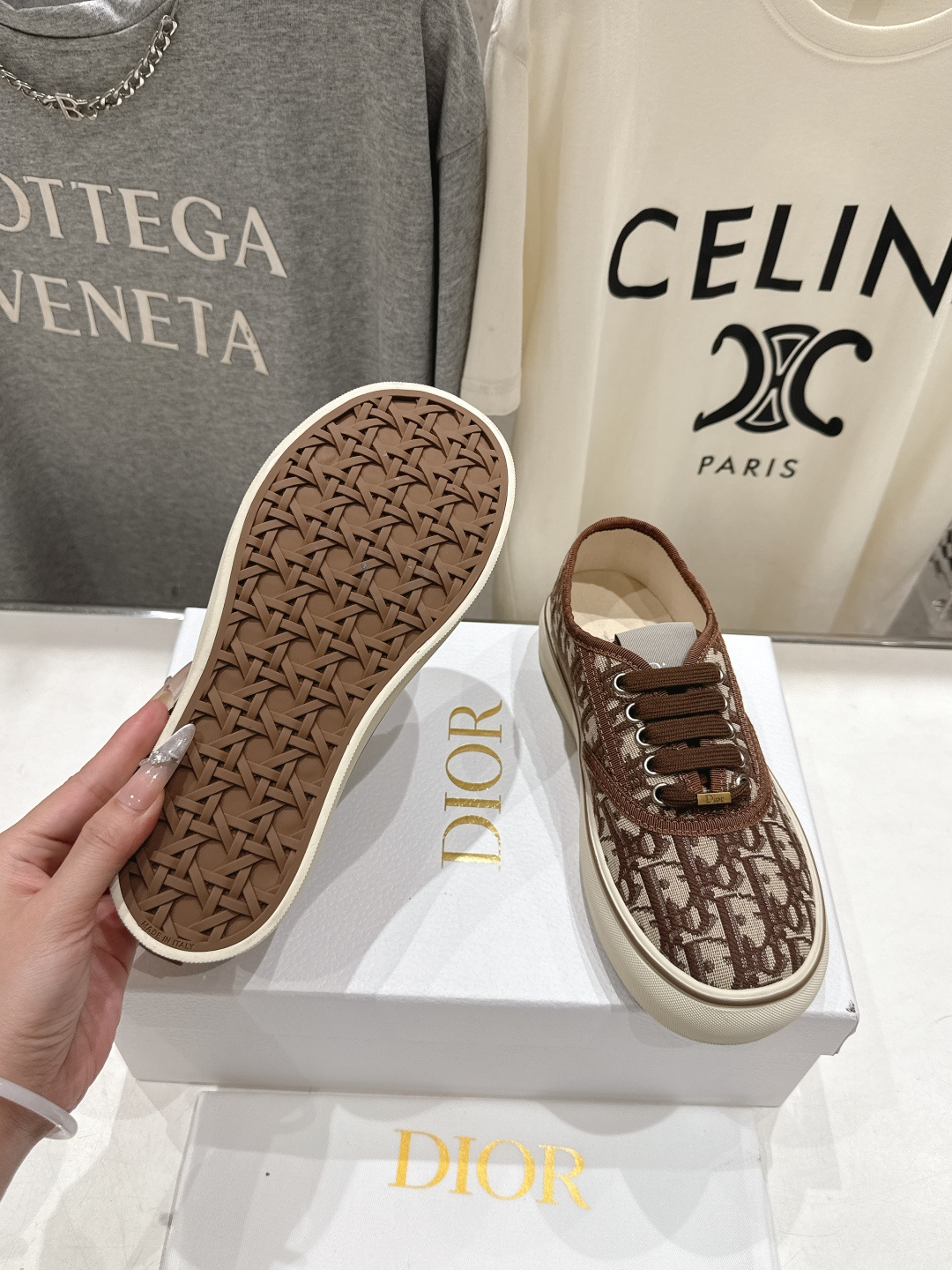 高版本出厂 Dior/迪奥D家F019 2026ss新款系带时尚刺绣休闲鞋原版购入开发做货，精心制作。鞋