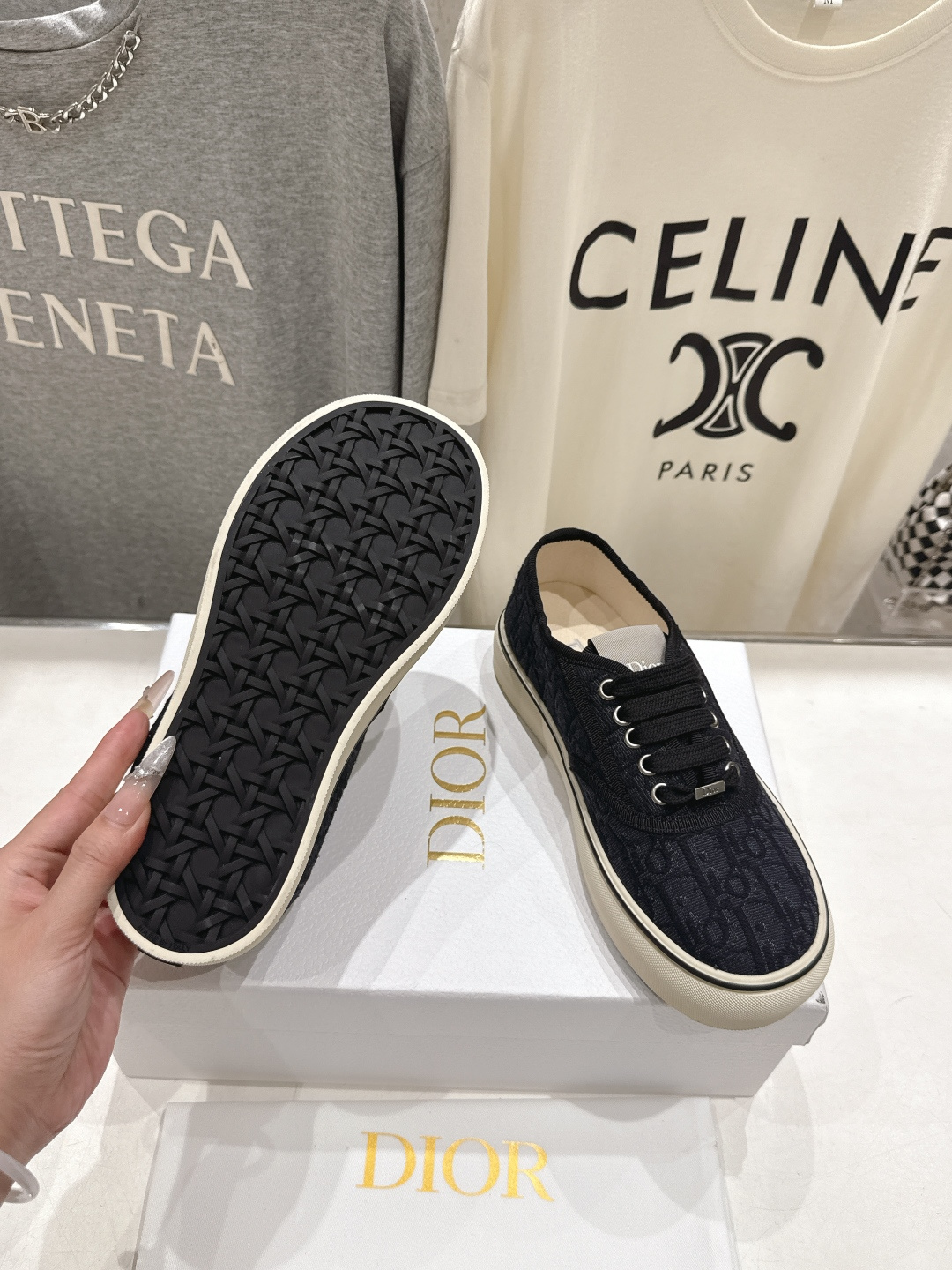 高版本出厂 Dior/迪奥D家F019 2026ss新款系带时尚刺绣休闲鞋原版购入开发做货，精心制作。鞋