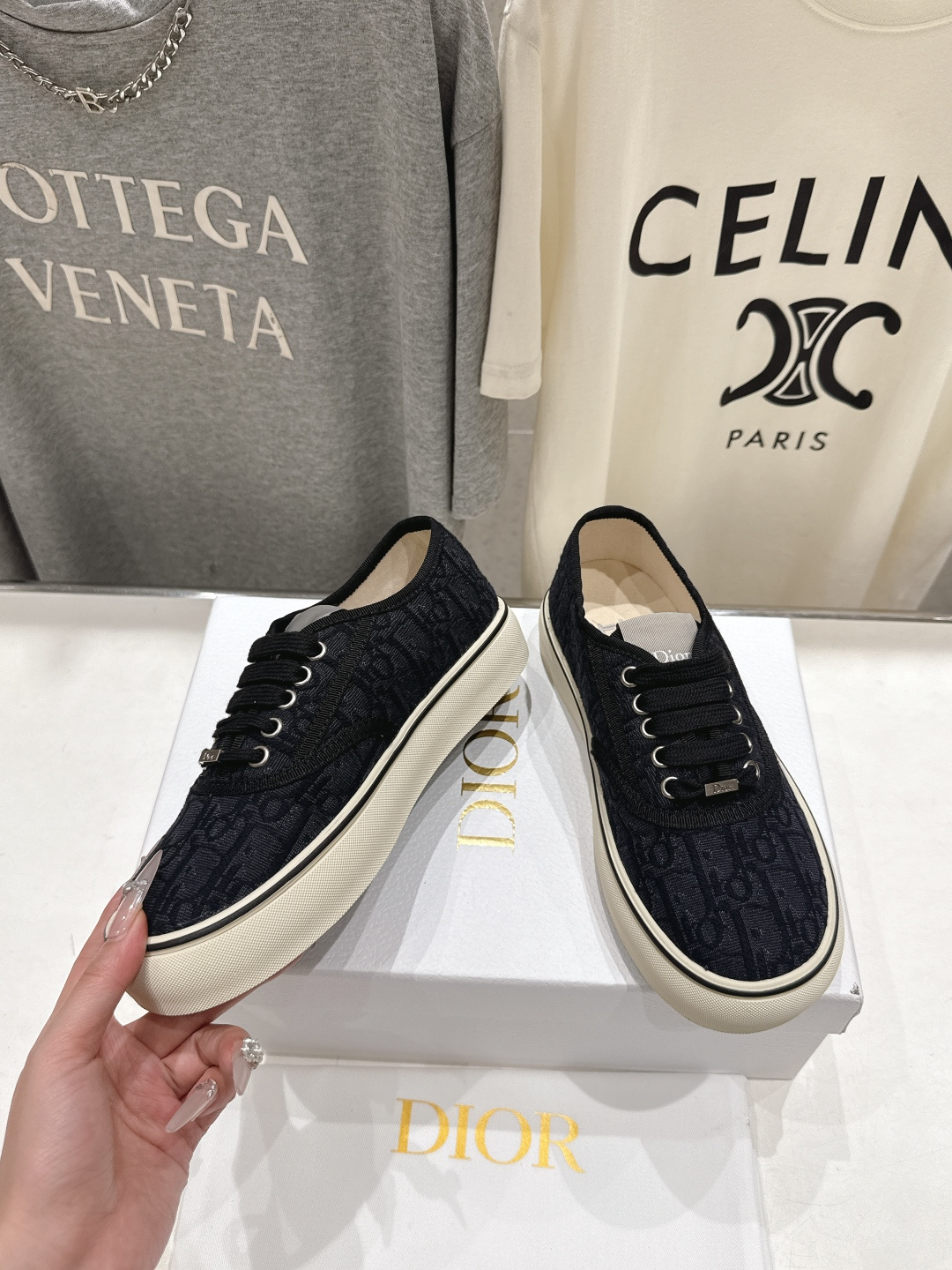 高版本出厂 Dior/迪奥D家F019 2026ss新款系带时尚刺绣休闲鞋原版购入开发做货，精心制作。鞋