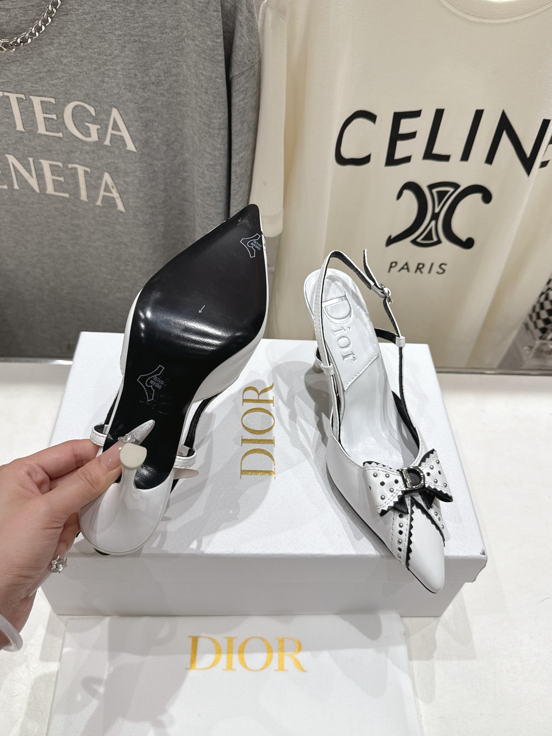 高版本出厂 Dior*迪奥F031 2026ss夏季新款蝴蝶结高跟鞋凉鞋♕♕公主范十足，颜色非常抬肤色，