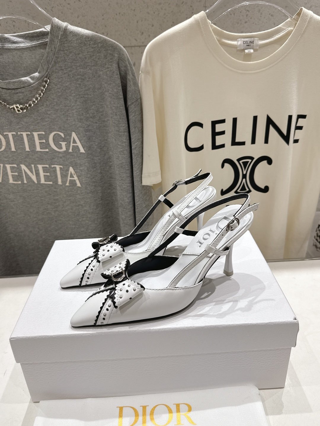 高版本出厂 Dior*迪奥F031 2026ss夏季新款蝴蝶结高跟鞋凉鞋♕♕公主范十足，颜色非常抬肤色，