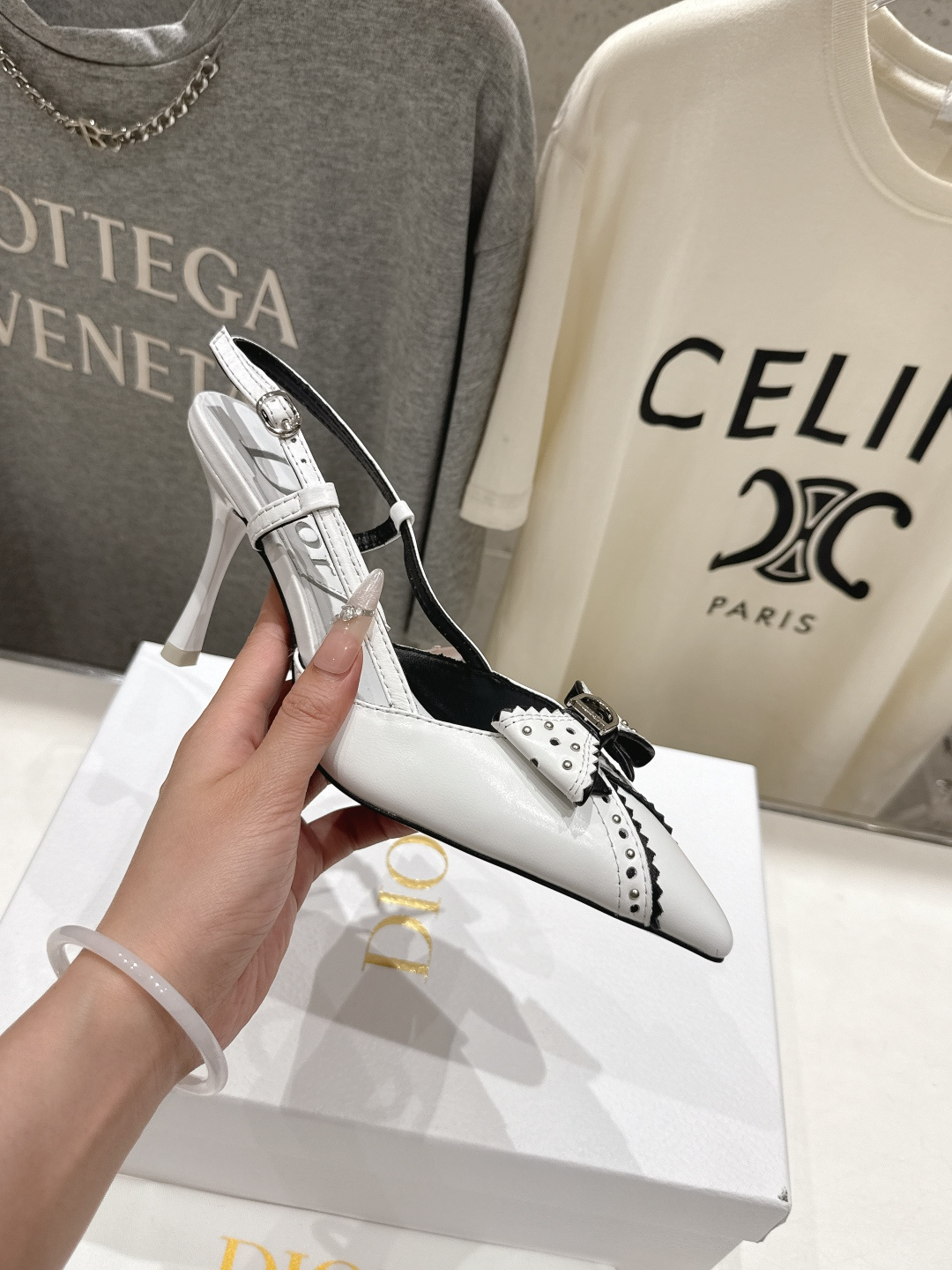 高版本出厂 Dior*迪奥F031 2026ss夏季新款蝴蝶结高跟鞋凉鞋♕♕公主范十足，颜色非常抬肤色，