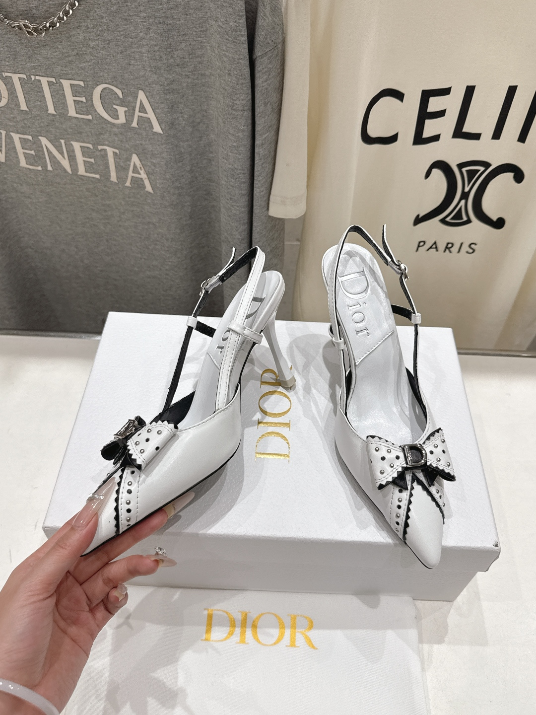 高版本出厂 Dior*迪奥F031 2026ss夏季新款蝴蝶结高跟鞋凉鞋♕♕公主范十足，颜色非常抬肤色，