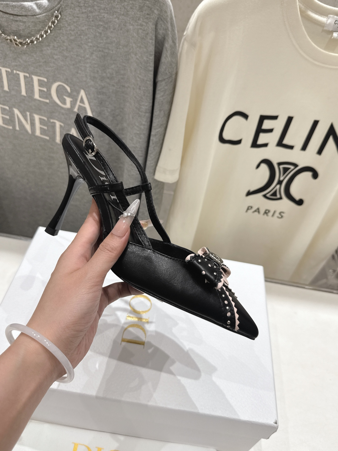 高版本出厂 Dior*迪奥F031 2026ss夏季新款蝴蝶结高跟鞋凉鞋♕♕公主范十足，颜色非常抬肤色，