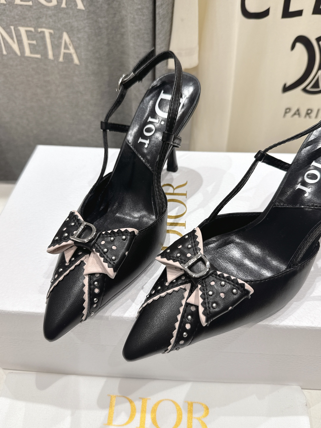 高版本出厂 Dior*迪奥F031 2026ss夏季新款蝴蝶结高跟鞋凉鞋♕♕公主范十足，颜色非常抬肤色，