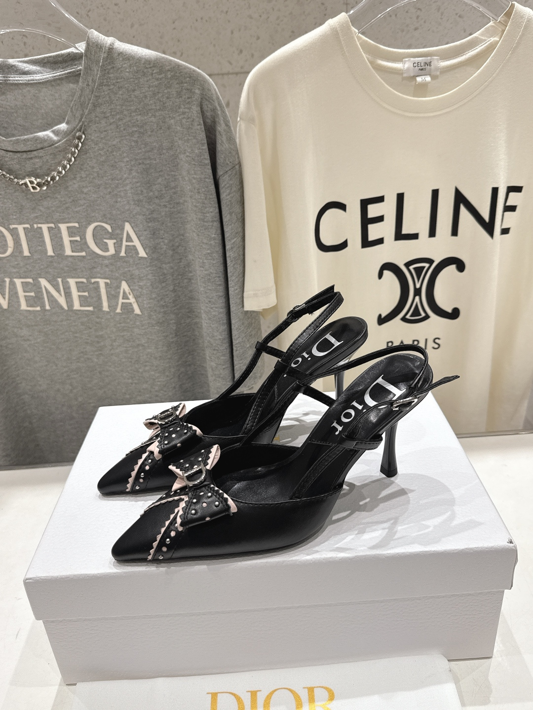 高版本出厂 Dior*迪奥F031 2026ss夏季新款蝴蝶结高跟鞋凉鞋♕♕公主范十足，颜色非常抬肤色，