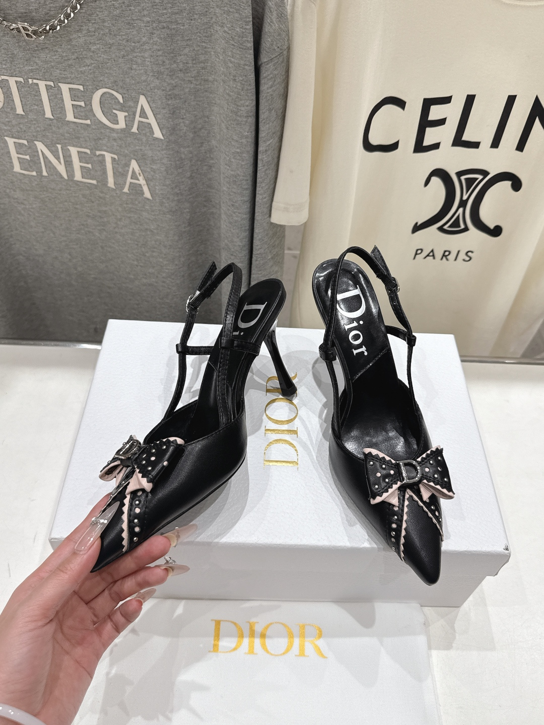 高版本出厂 Dior*迪奥F031 2026ss夏季新款蝴蝶结高跟鞋凉鞋♕♕公主范十足，颜色非常抬肤色，