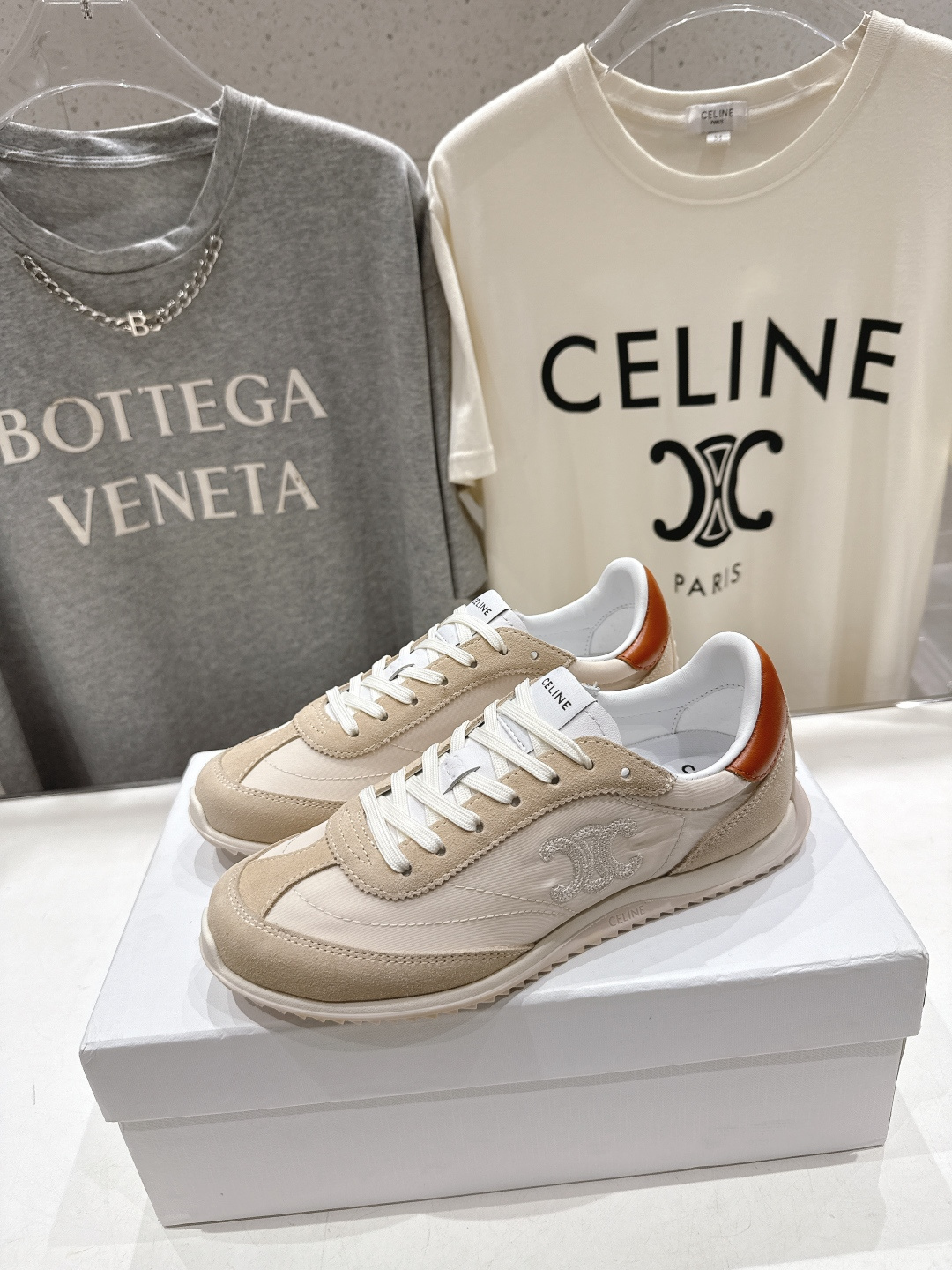 高版本出厂 CELINE*思琳赛琳F0376 2026ss新款徽标系带阿甘鞋休闲运动鞋小白鞋简单舒服，干