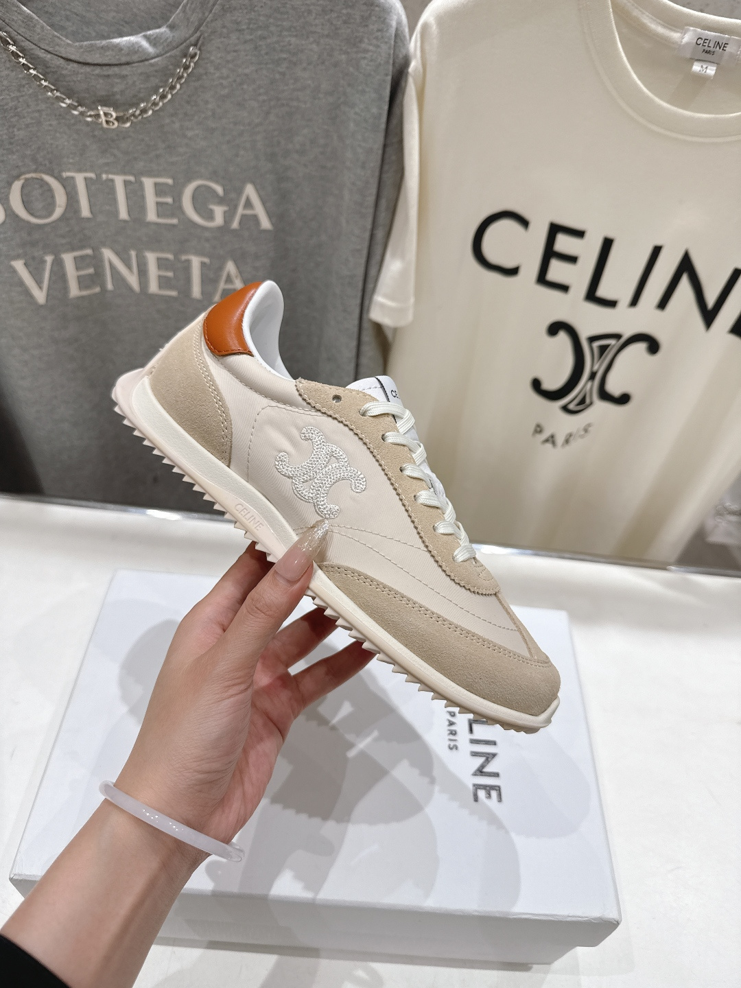 高版本出厂 CELINE*思琳赛琳F0376 2026ss新款徽标系带阿甘鞋休闲运动鞋小白鞋简单舒服，干