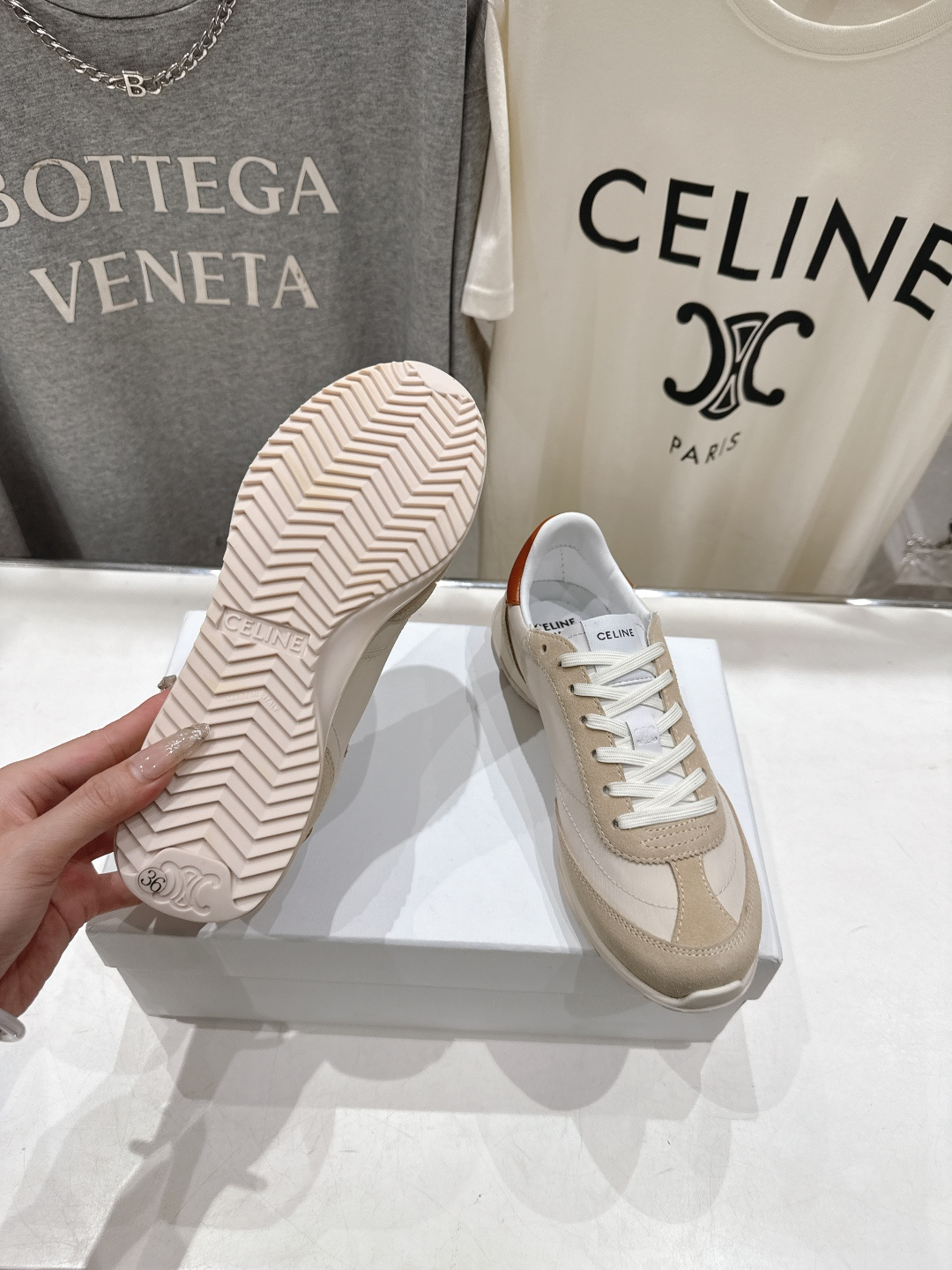 高版本出厂 CELINE*思琳赛琳F0376 2026ss新款徽标系带阿甘鞋休闲运动鞋小白鞋简单舒服，干