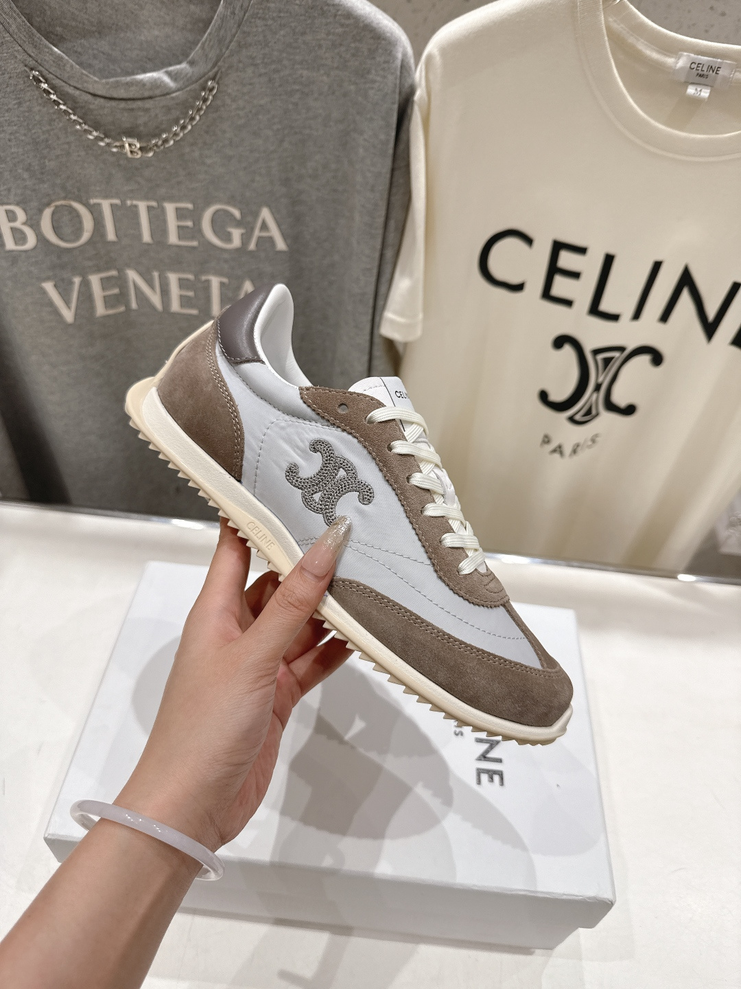 高版本出厂 CELINE*思琳赛琳F0376 2026ss新款徽标系带阿甘鞋休闲运动鞋小白鞋简单舒服，干