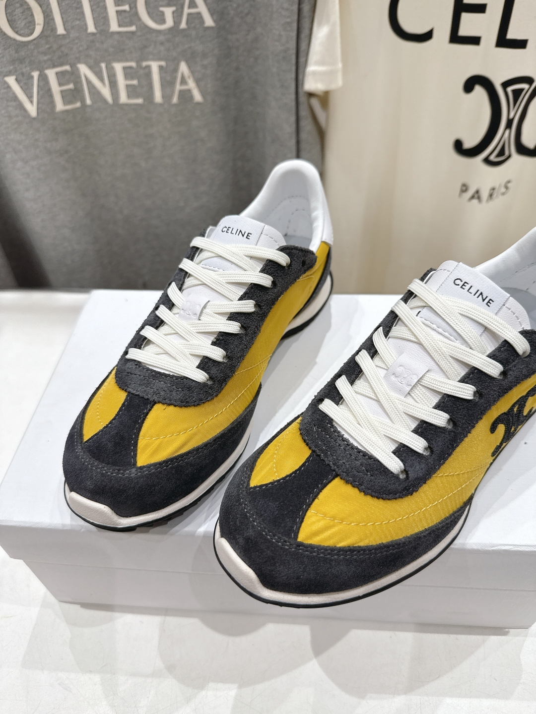 高版本出厂 CELINE*思琳赛琳F0376 2026ss新款徽标系带阿甘鞋休闲运动鞋小白鞋简单舒服，干