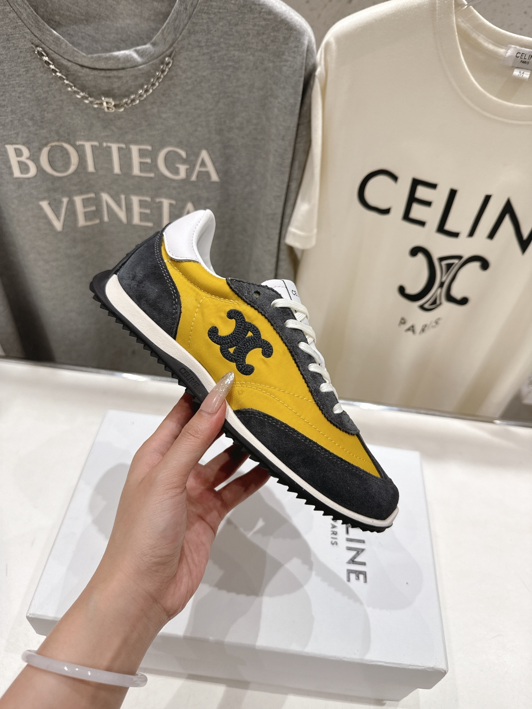 高版本出厂 CELINE*思琳赛琳F0376 2026ss新款徽标系带阿甘鞋休闲运动鞋小白鞋简单舒服，干