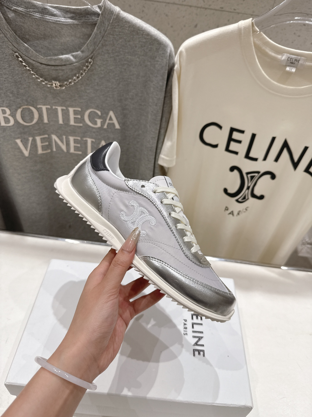 高版本出厂 CELINE*思琳赛琳F0376 2026ss新款徽标系带阿甘鞋休闲运动鞋小白鞋简单舒服，干