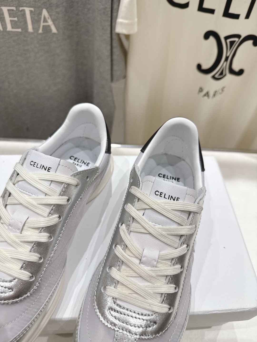 高版本出厂 CELINE*思琳赛琳F0376 2026ss新款徽标系带阿甘鞋休闲运动鞋小白鞋简单舒服，干