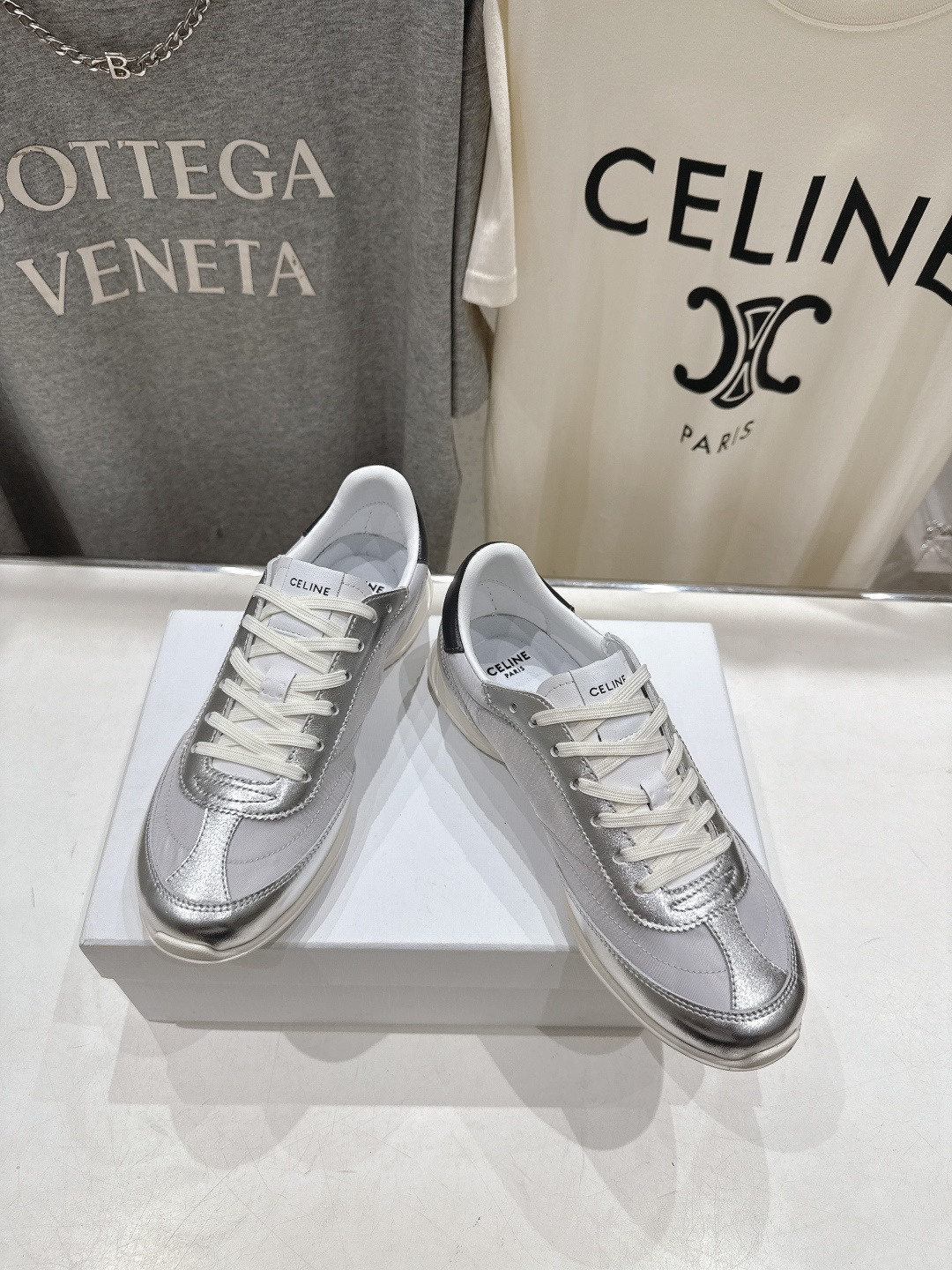 高版本出厂 CELINE*思琳赛琳F0376 2026ss新款徽标系带阿甘鞋休闲运动鞋小白鞋简单舒服，干