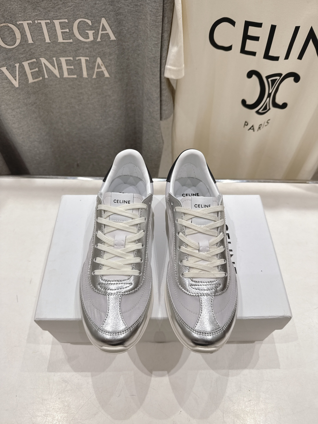 高版本出厂 CELINE*思琳赛琳F0376 2026ss新款徽标系带阿甘鞋休闲运动鞋小白鞋简单舒服，干