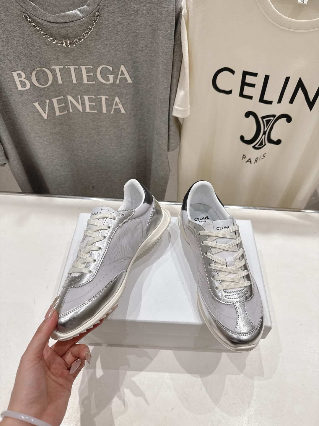 高版本出厂 CELINE*思琳赛琳F0376 2026ss新款徽标系带阿甘鞋休闲运动鞋小白鞋简单舒服，干