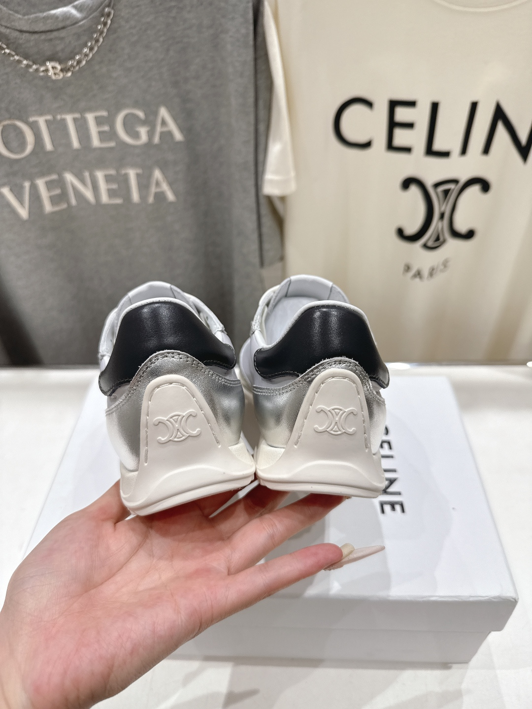 高版本出厂 CELINE*思琳赛琳F0376 2026ss新款徽标系带阿甘鞋休闲运动鞋小白鞋简单舒服，干