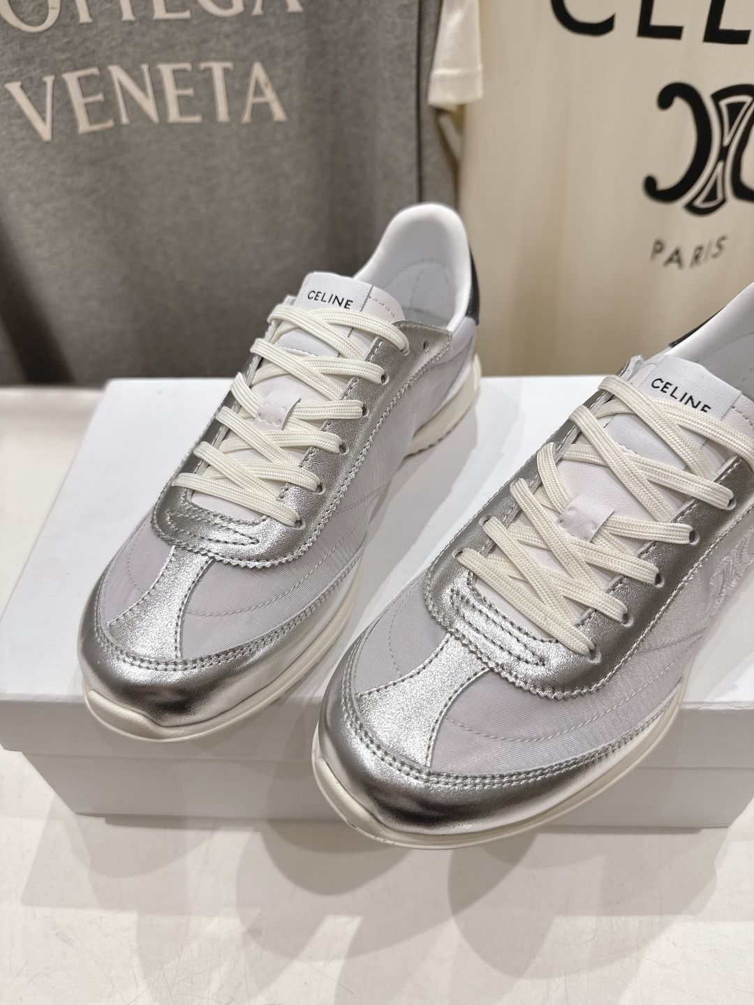 高版本出厂 CELINE*思琳赛琳F0376 2026ss新款徽标系带阿甘鞋休闲运动鞋小白鞋简单舒服，干