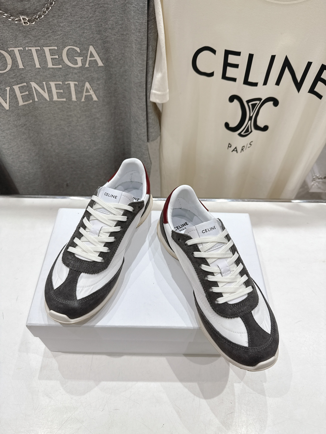 高版本出厂 CELINE*思琳赛琳F0376 2026ss新款徽标系带阿甘鞋休闲运动鞋小白鞋简单舒服，干