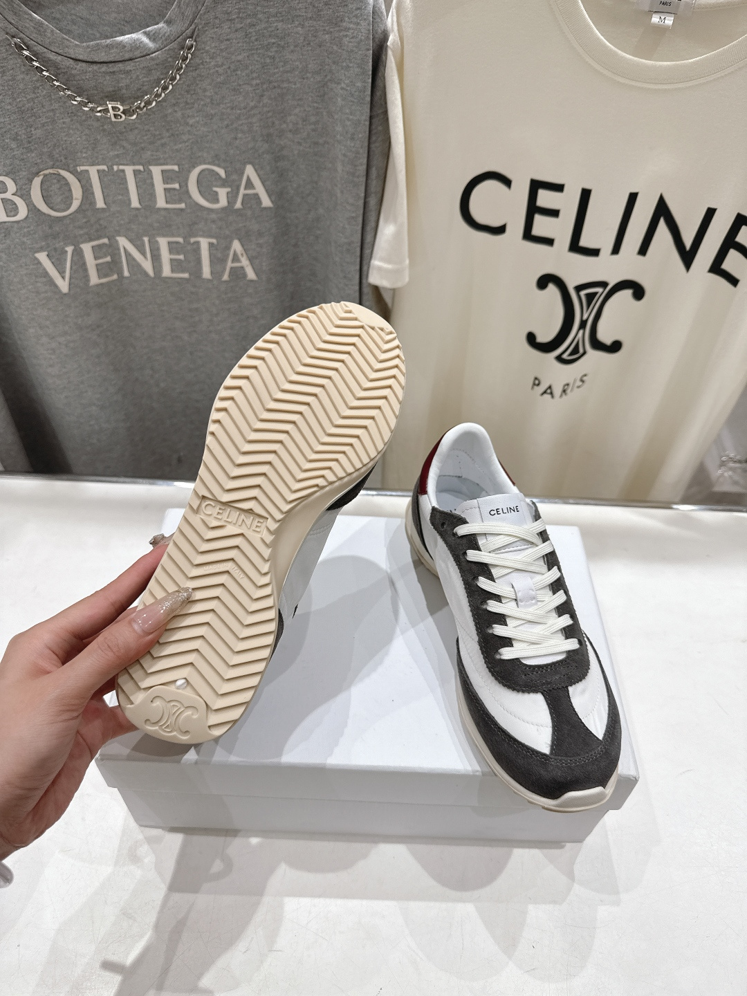 高版本出厂 CELINE*思琳赛琳F0376 2026ss新款徽标系带阿甘鞋休闲运动鞋小白鞋简单舒服，干