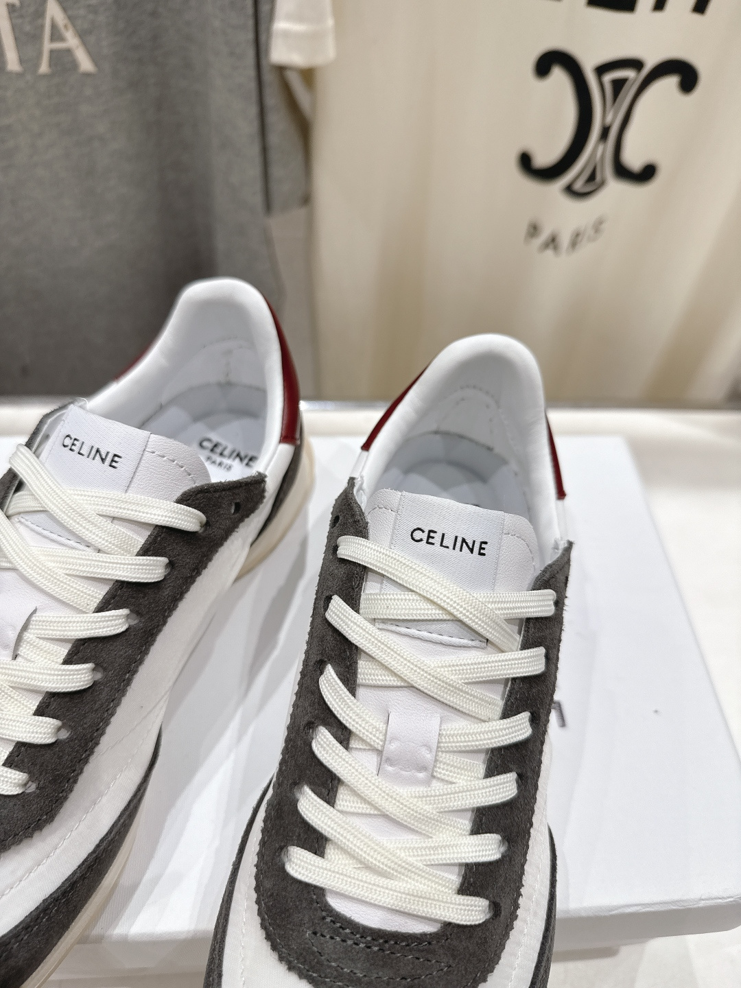 高版本出厂 CELINE*思琳赛琳F0376 2026ss新款徽标系带阿甘鞋休闲运动鞋小白鞋简单舒服，干