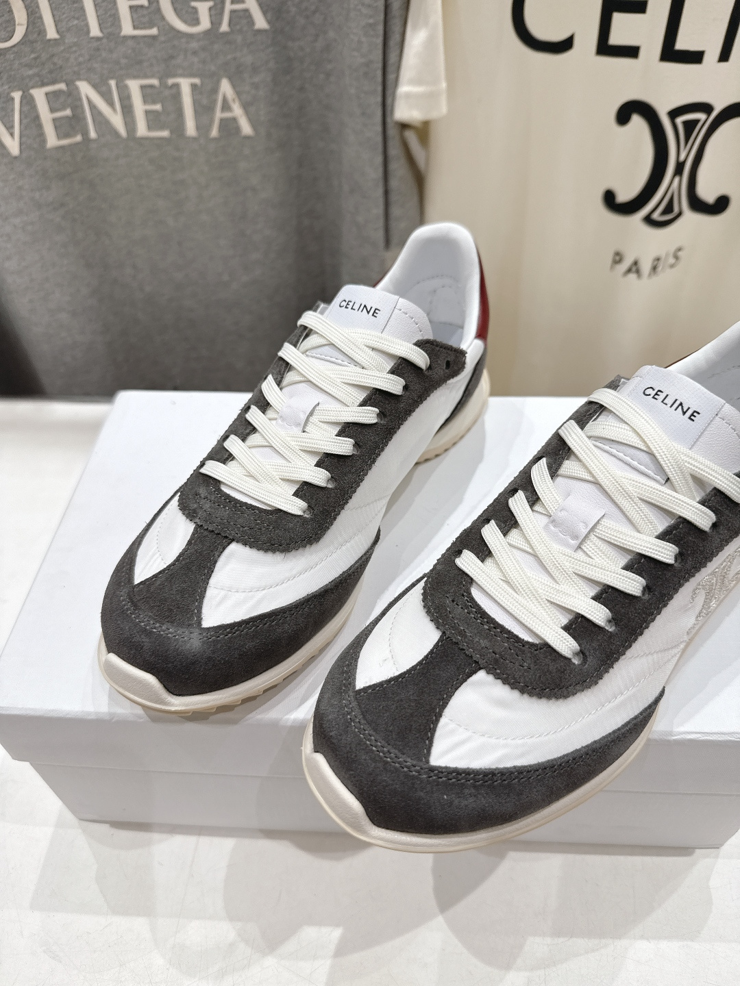 高版本出厂 CELINE*思琳赛琳F0376 2026ss新款徽标系带阿甘鞋休闲运动鞋小白鞋简单舒服，干