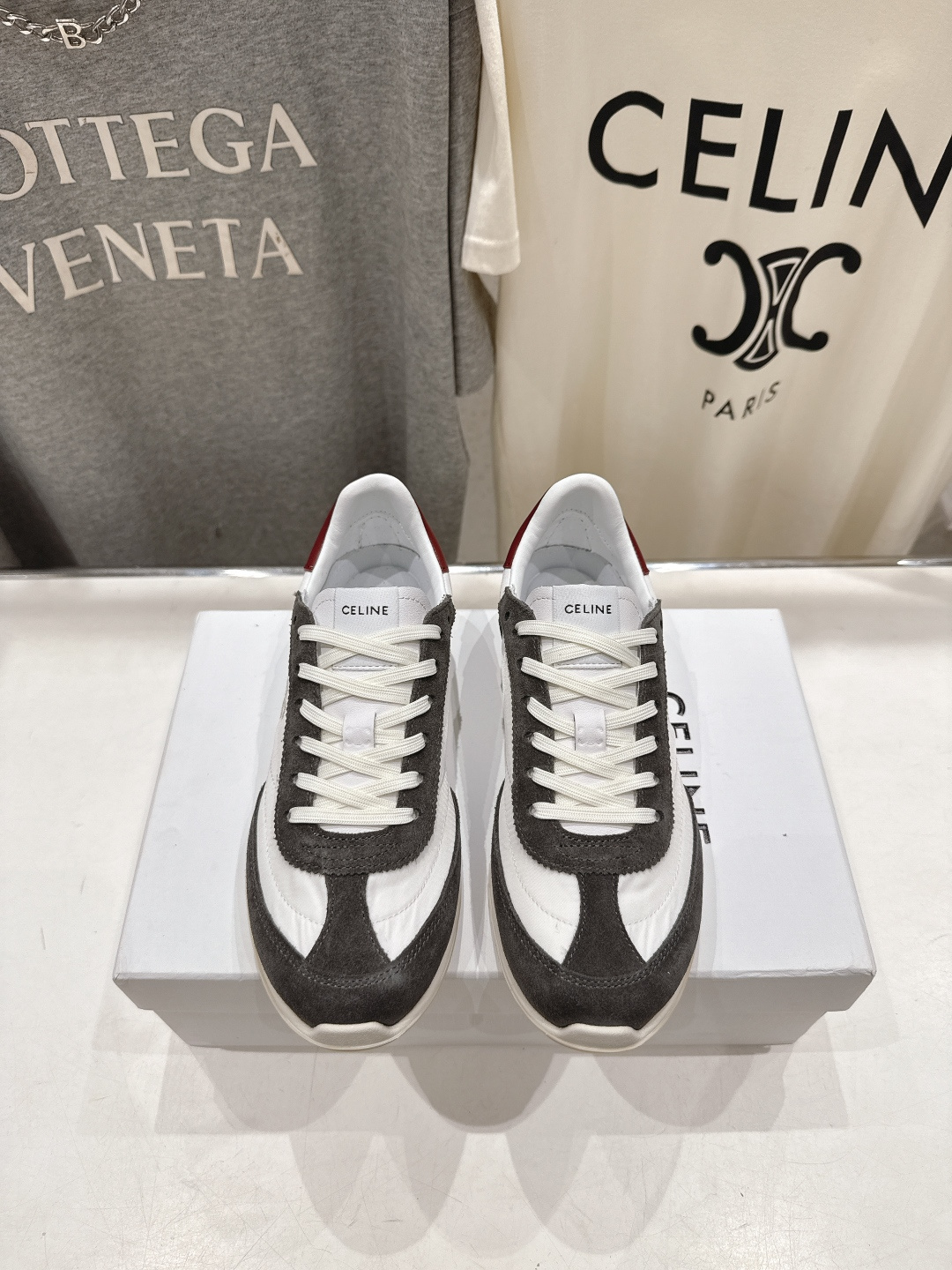 高版本出厂 CELINE*思琳赛琳F0376 2026ss新款徽标系带阿甘鞋休闲运动鞋小白鞋简单舒服，干
