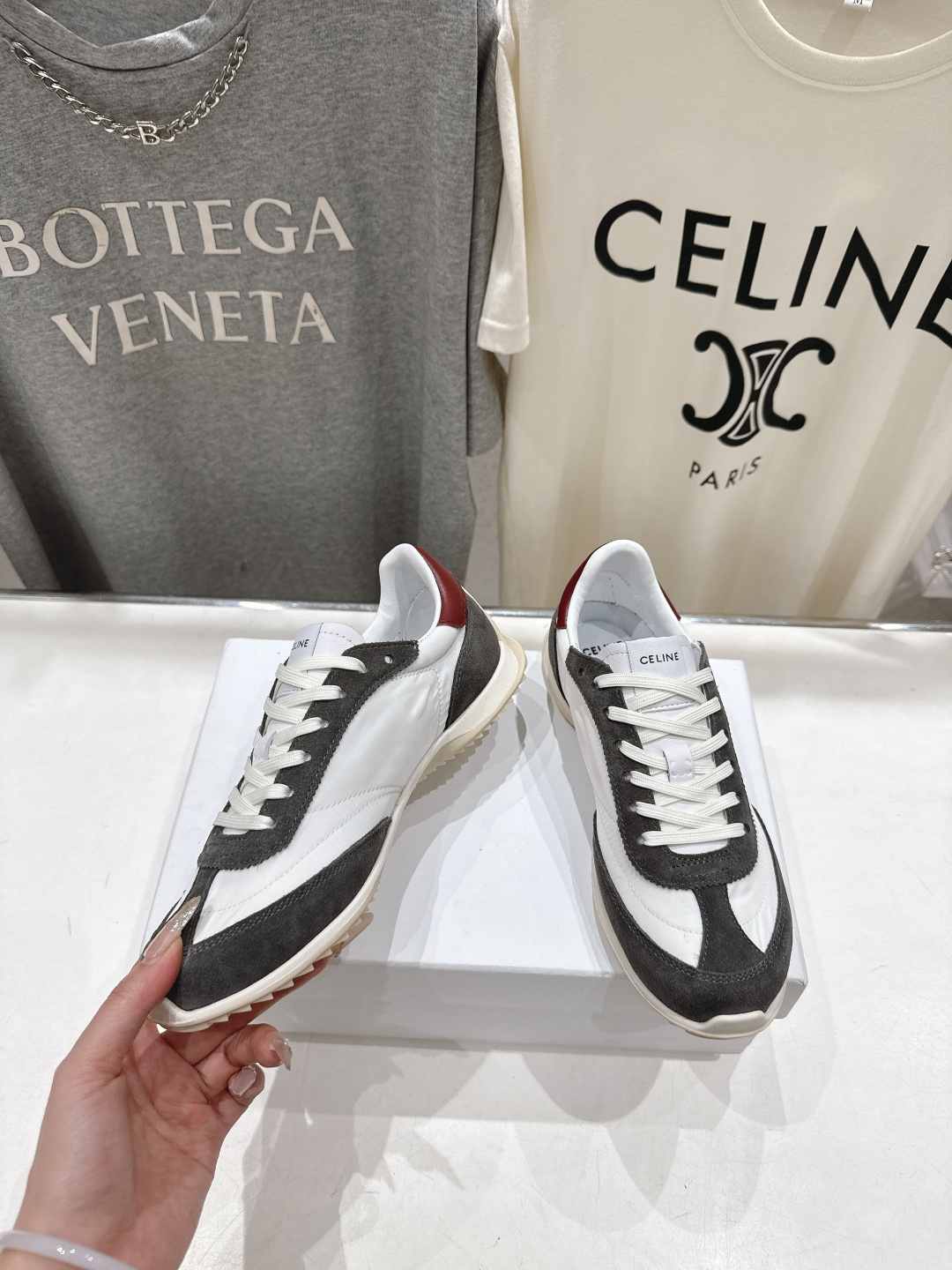 高版本出厂 CELINE*思琳赛琳F0376 2026ss新款徽标系带阿甘鞋休闲运动鞋小白鞋简单舒服，干